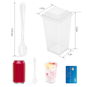 EASERCY clear dessert shooter cups ideal for stylish party servings