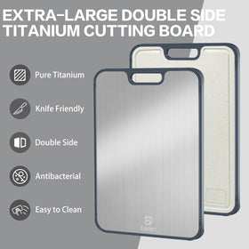 Easierr titanium surface resists knife marks for durable prep