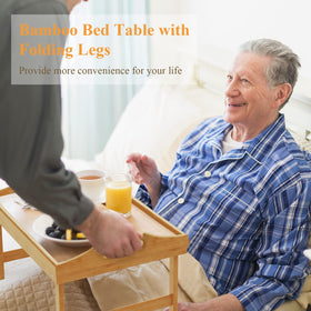 Easoger breakfast tray with handles for effortless transport