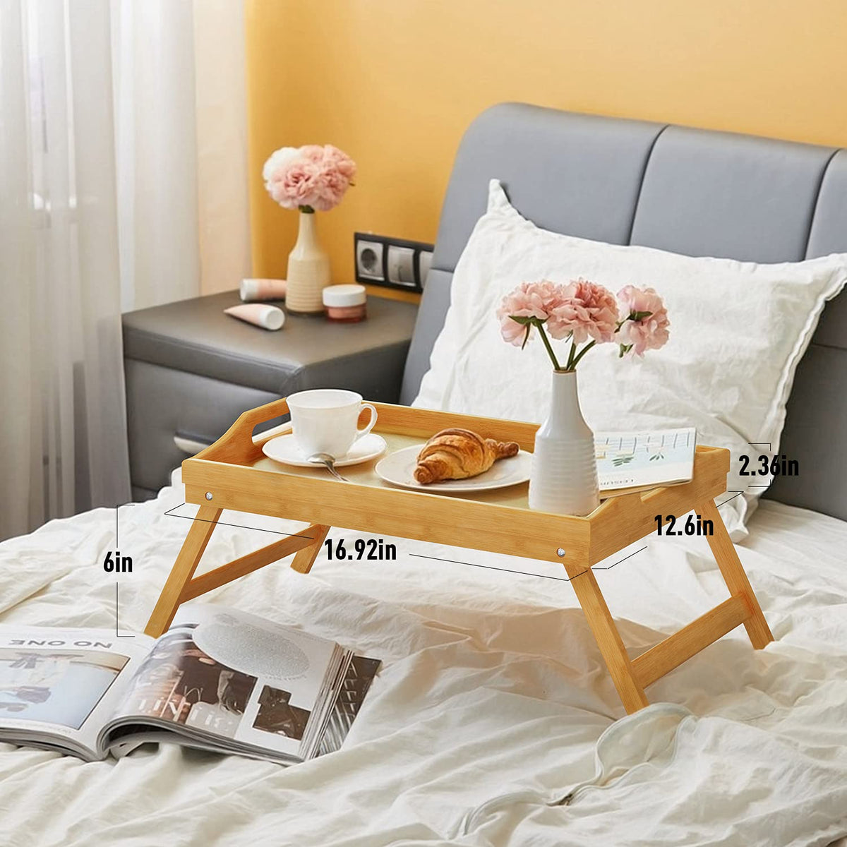 Versatile Easoger tray usable in kitchen and living spaces