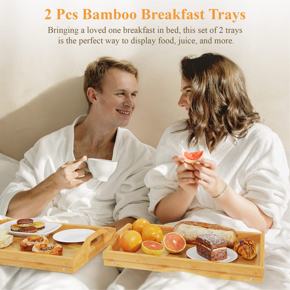 Easoger portable serving tray easy to clean after meals
