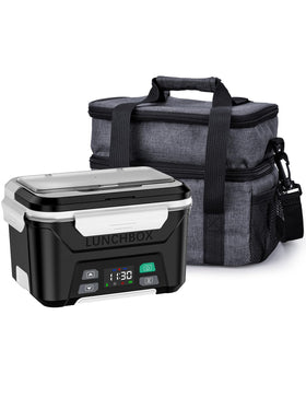 East Oak cordless lunch box top view showing compact, portable design for on-the-go meals.