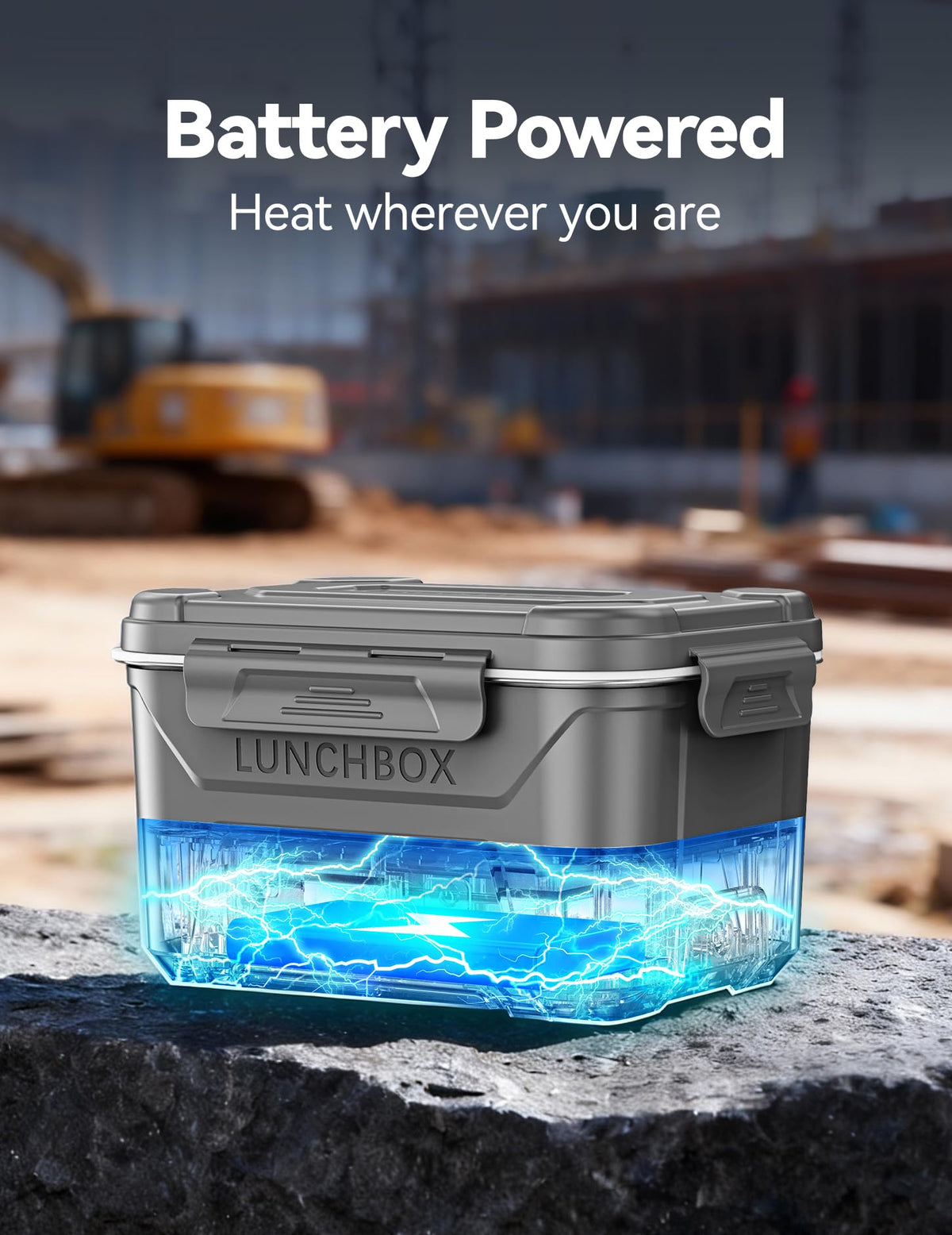East Oak heated lunch box inner container shows stainless steel design preserving meal texture.