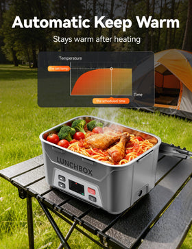 East Oak insulation bag speeds heating and keeps meals hot longer.