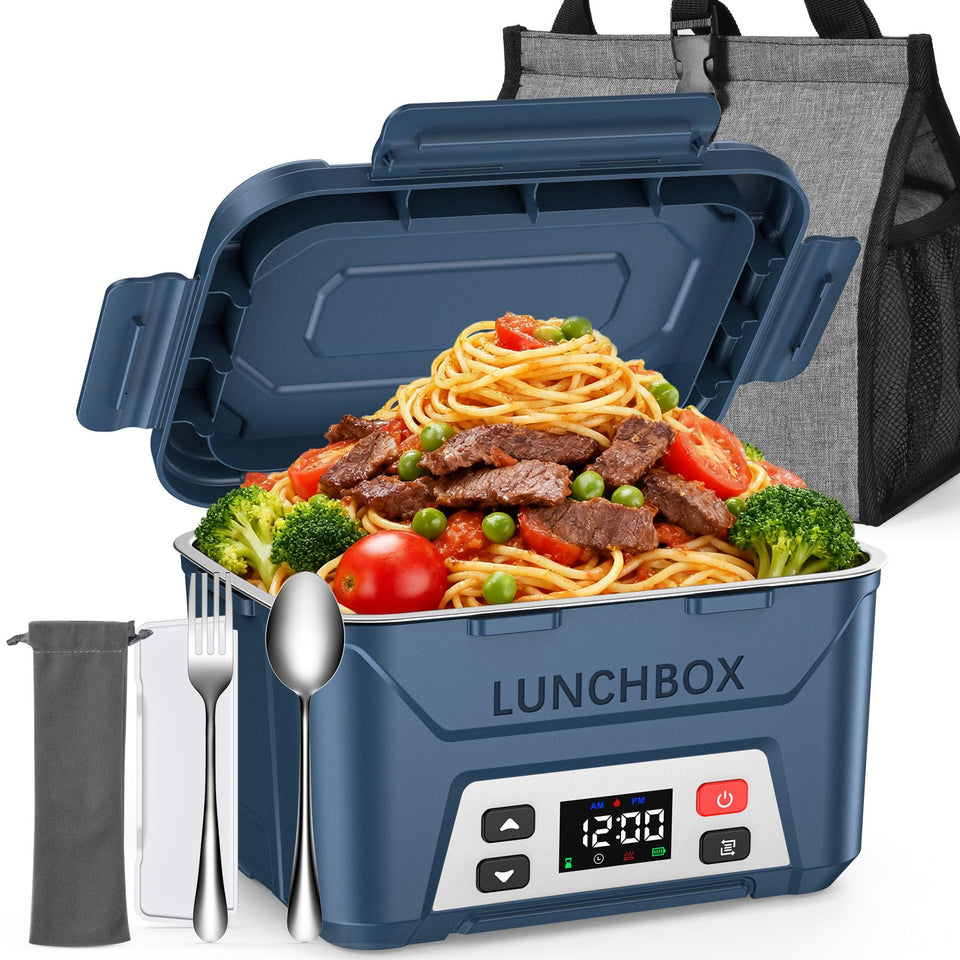 EAST OAK heated lunch box for men shows portable warmth for work or travel