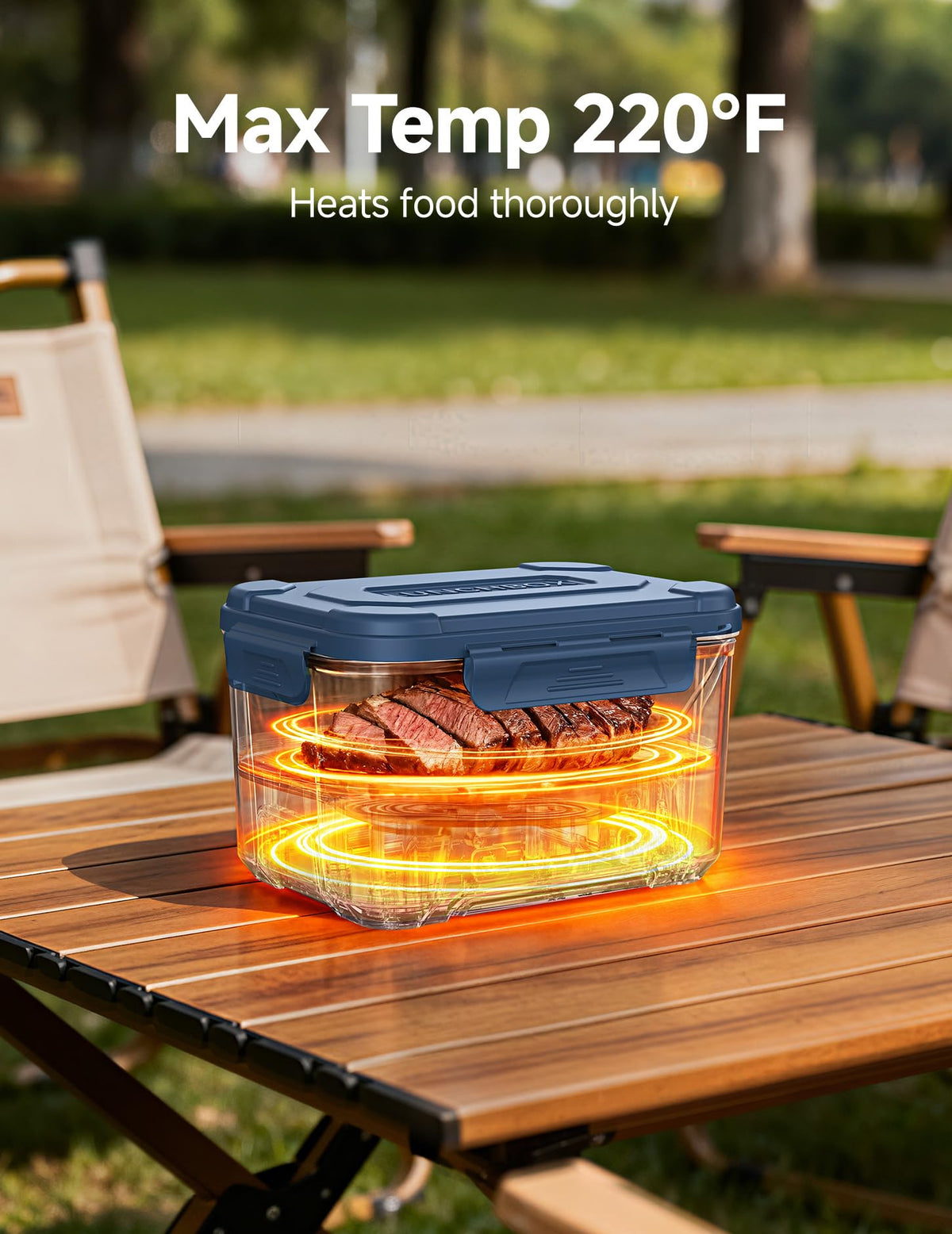 EAST OAK leak-proof lunch box designed for commuting and travel