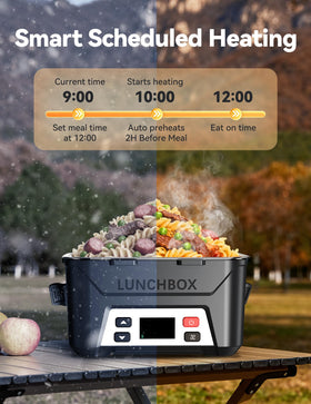 East Oak lunch box 1.3L capacity with divider for balanced meals