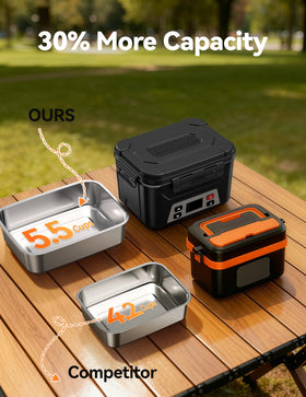East Oak insulated carrying bag enhances heat retention and portability