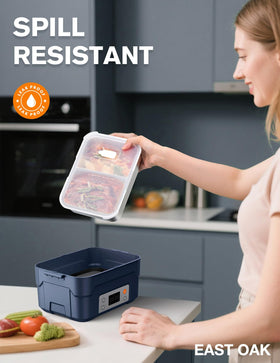 East Oak XL lunch box with food divider suits varied meals.