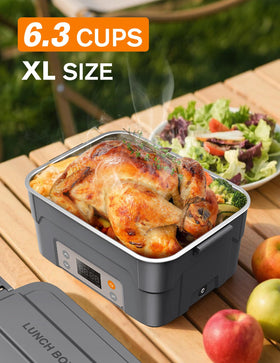 EAST OAK XL cordless heating system enabling hot meals anywhere without outlets.