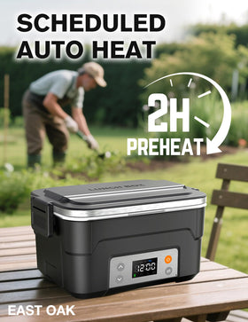East Oak XL scheduled heating control lets you set mealtime in advance.