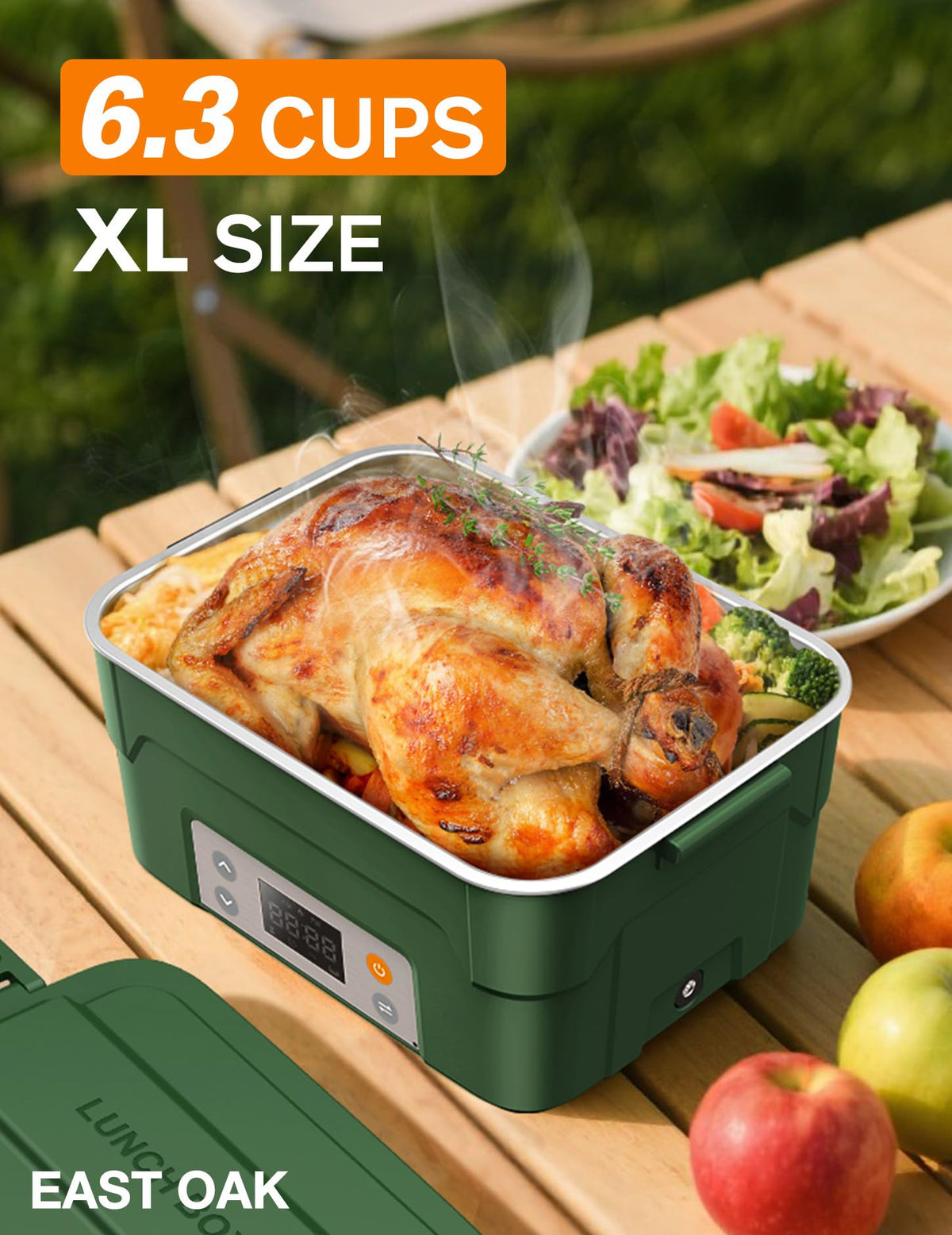 East Oak XL scheduled heating interface enables precise mealtime warm-up
