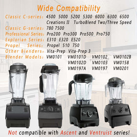 EastFune replacement jar 64oz – compatible with Classic/Explorian blenders.