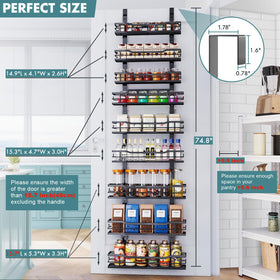 Eastherry adjustable baskets on the door let you tailor the layout.