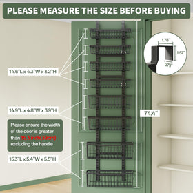 Eastherry door organizer with hardware included for quick setup