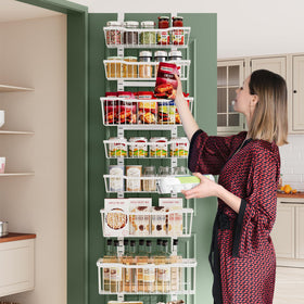 Eastherry over-the-door organizer fits small kitchens, freeing space