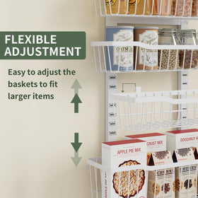 Eastherry metal construction provides durable pantry organization