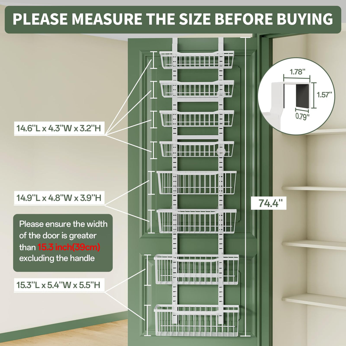 Eastherry snap-on baskets enable easy height adjustment