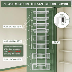 Eastherry snap-on baskets enable easy height adjustment