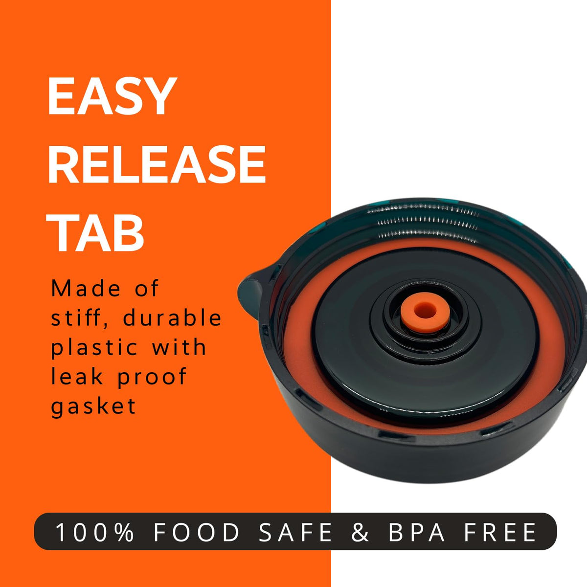 Easy Fermenter durable plastic lids ensure leak-proof sealing during home fermentation.