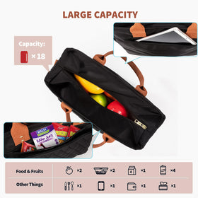 EASYA lunch bag front pocket keeps documents or tablets within reach.