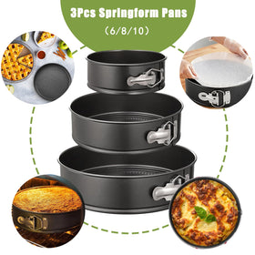 Easynzery leak-proof springform pans reduce leaks and wobble for cheesecake confidence