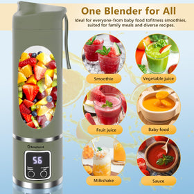 EASY SPEED blender with 12 blades delivering smooth purees and icy blends