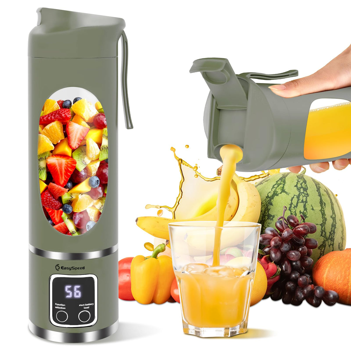 EASY SPEED leakproof lid keeps drinks contained during travel
