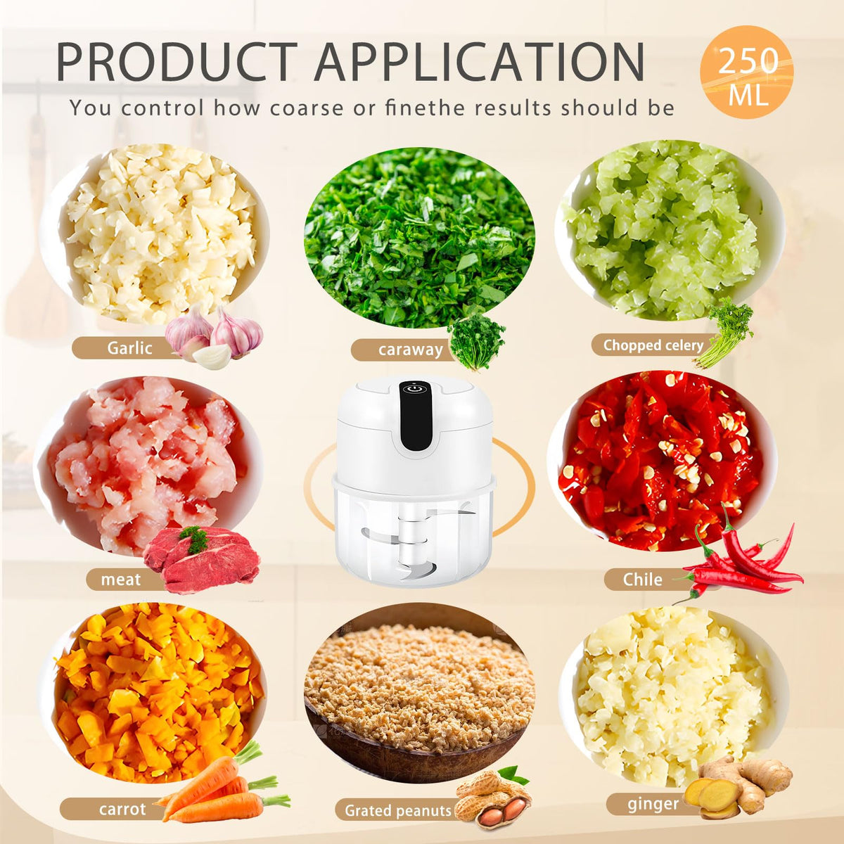 EASY SPEED portable chopper ideal for quick meat and veggie prep.