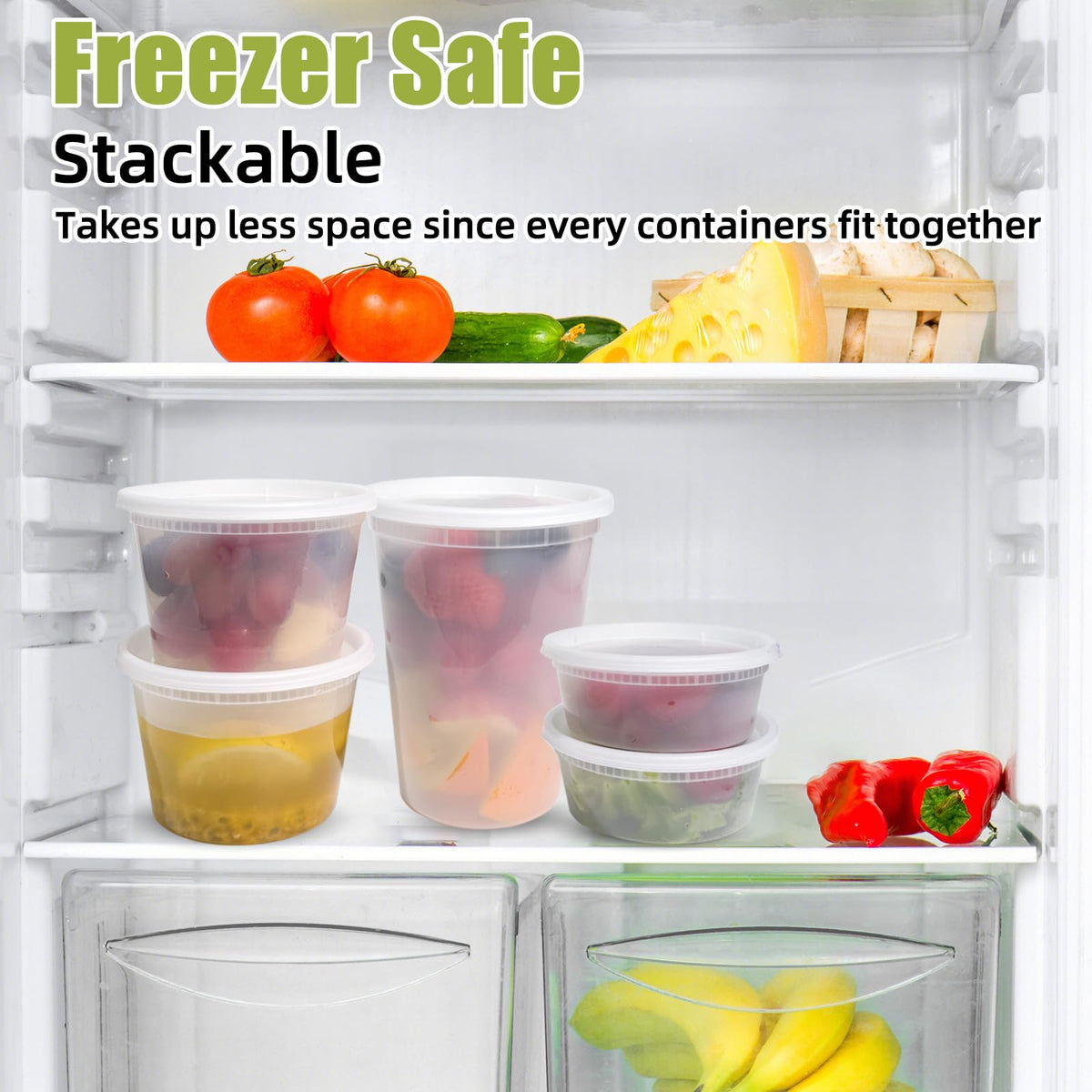 EasyTrip meal prep storage ideal for soups and sauces in the freezer.