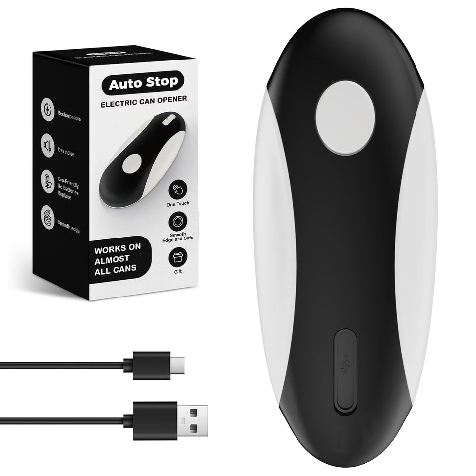 EasyVAVA Auto Stop can opener with smooth edge for safer opening