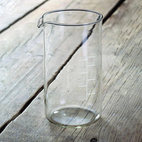 Easyworkz borosilicate glass beaker 34oz side view highlighting capacity and durability