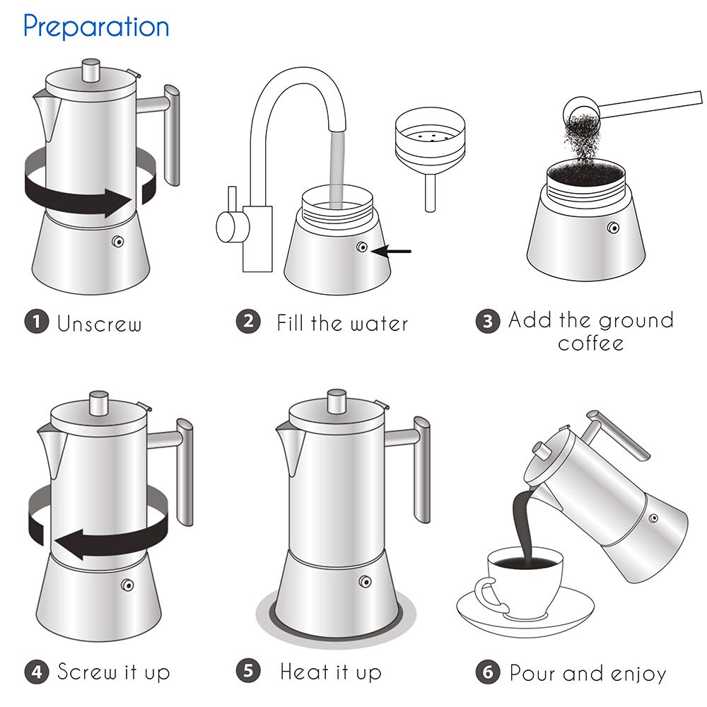 Easyworkz Diego 12-cup brew—rich, aromatic espresso with classic moka pot flavor.