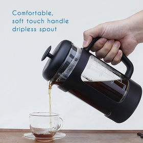 Easyworkz borosilicate-beaker withstands hot water for safe brewing.