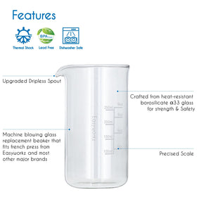 Easyworkz measurement markings detail for accurate filling