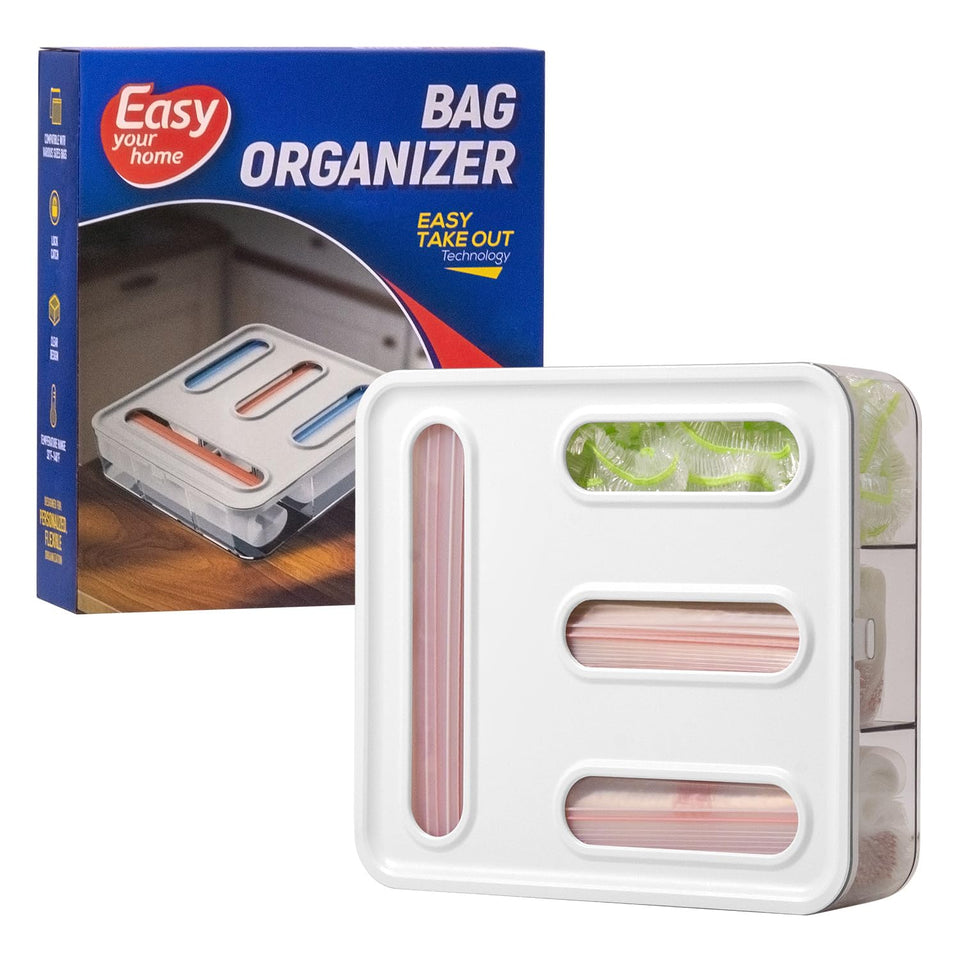 EASYYOURHOME 4-in-1 bag organizer front view for orderly bag storage.