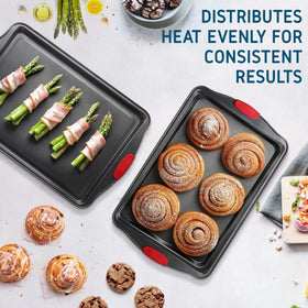 EATEX bakeware in use for sheet-pan dinners