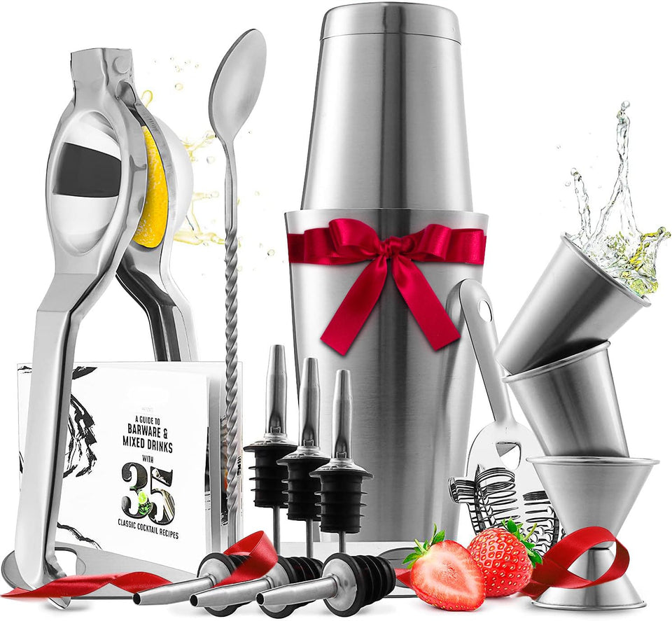 EATEX bar set Boston shaker 30oz for smooth, chilled cocktails at home
