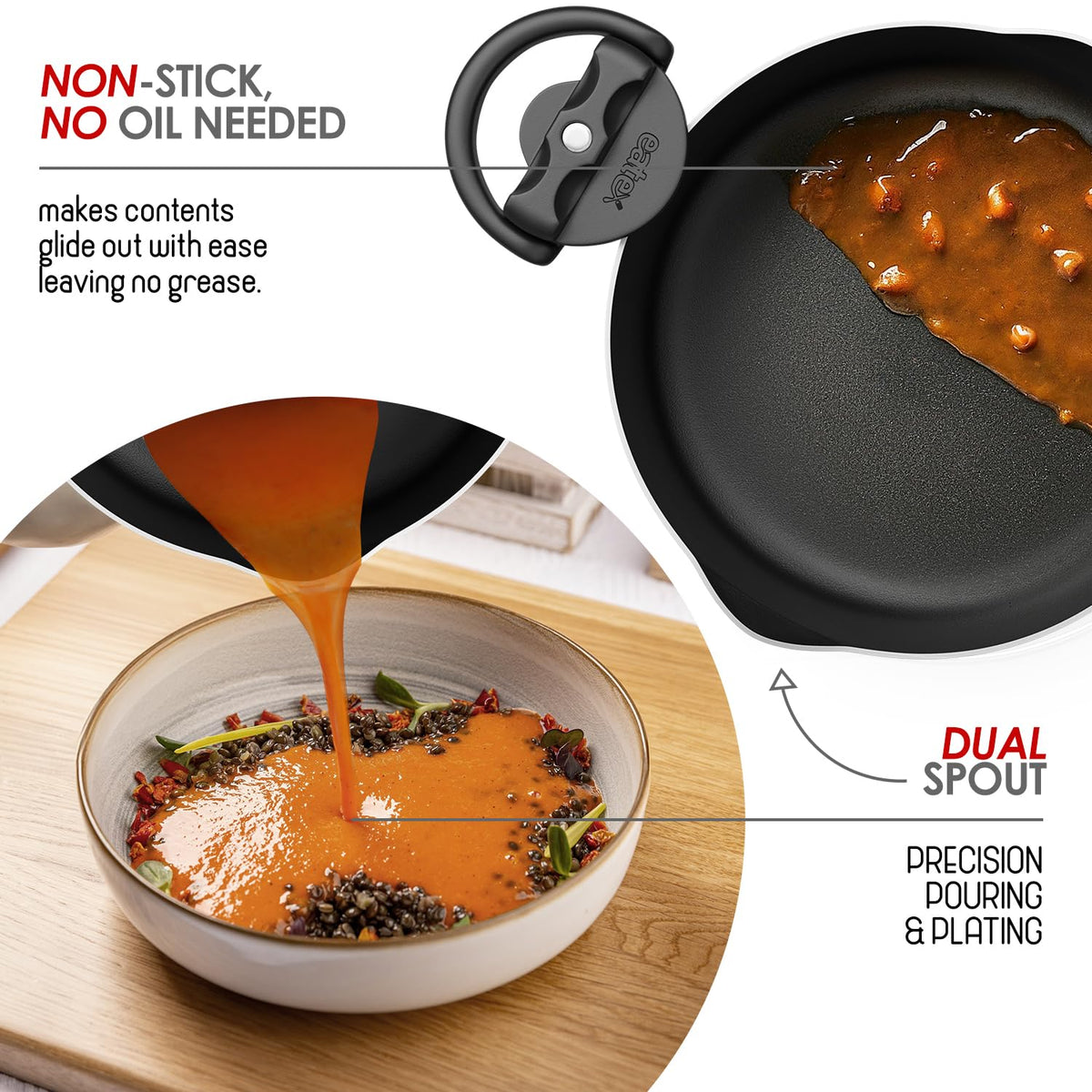 EATEX even heat distribution for consistent cooking across the pot