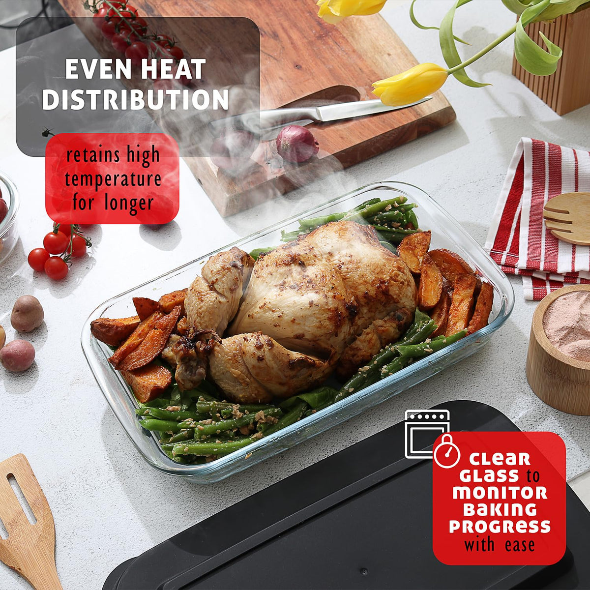 EATEX freezer-to-oven dish for streamlined meal prep.