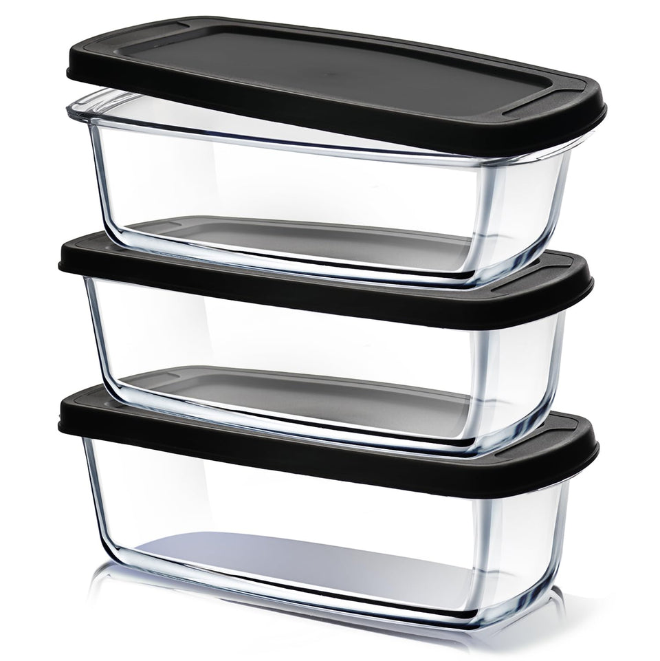 EATEX glass bread pan with oven-ready design for evenly baked loaves