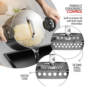 EATEX nonstick ceramic interior for easy food release