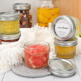 Eathtek jars keep ingredients fresh in the fridge with clear visibility.