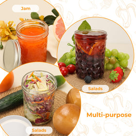 Eathtek jam honey jar with lids suits gifting and party favors.