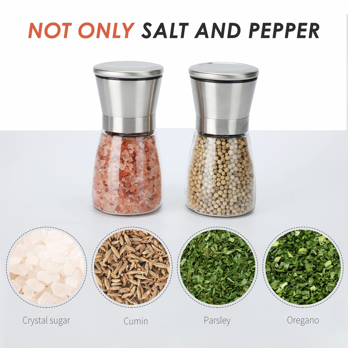 Ebaco adjustable coarseness knob enables precise seasoning control