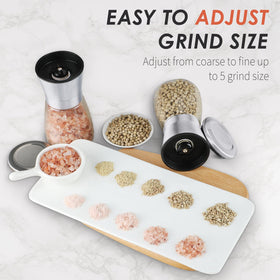 Ebaco grinder refill opening facilitates easy spice replenishment
