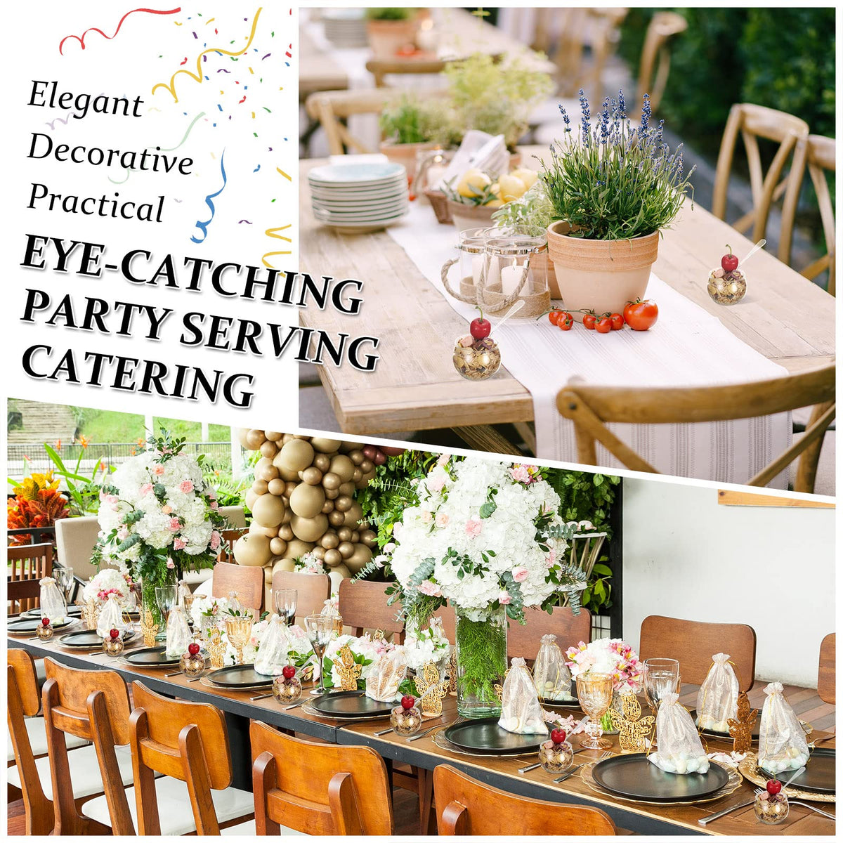 EBOOT durable food-safe cups suitable for festive buffets and gatherings.