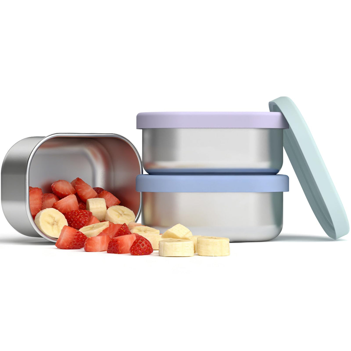 EC-Gaze 10oz snack containers 3-pack showcasing compact, kid-friendly lunch storage.