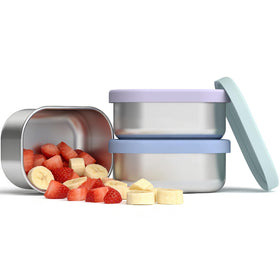 EC-Gaze 10oz snack containers 3-pack showcasing compact, kid-friendly lunch storage.