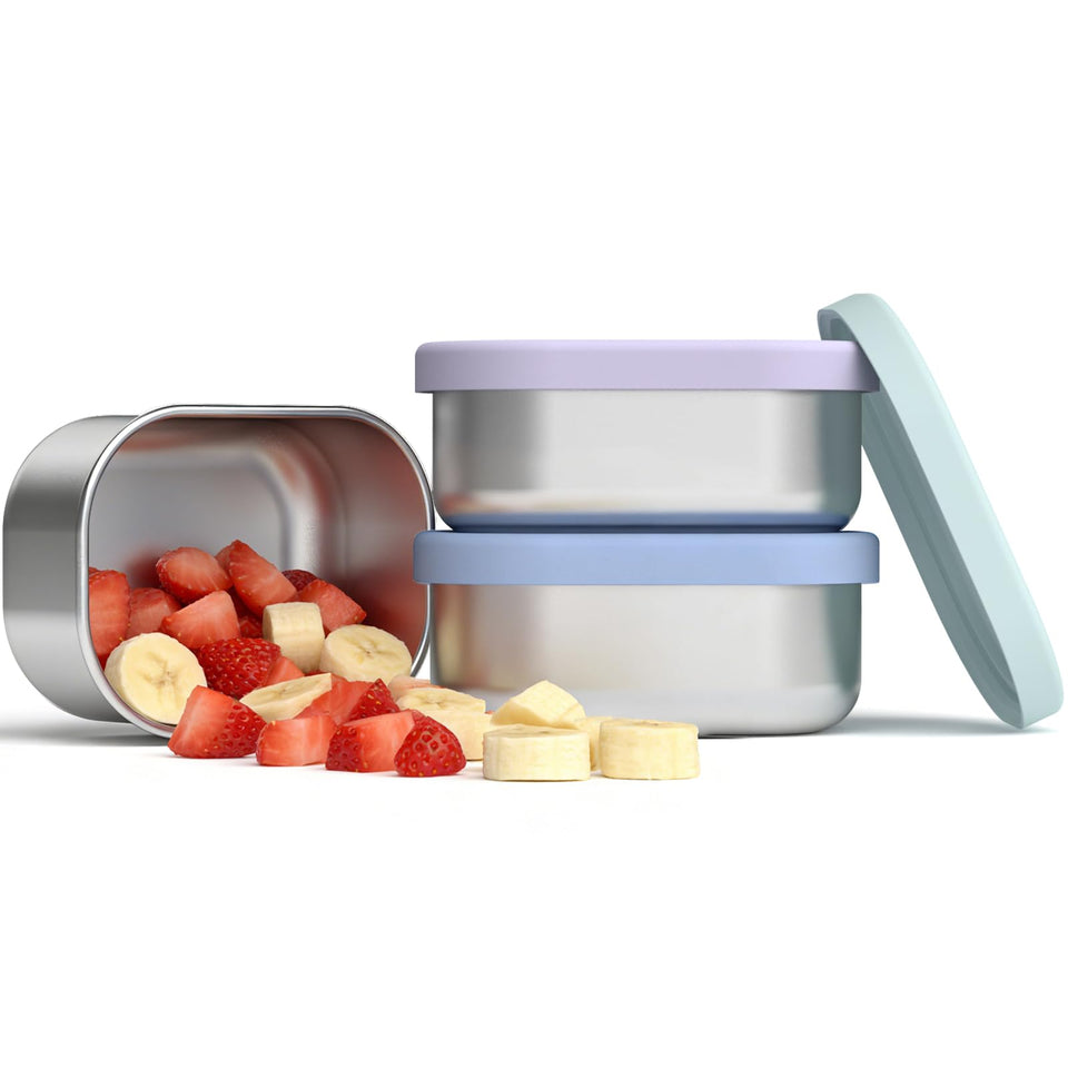 EC-Gaze 10oz snack containers 3-pack showcasing compact, kid-friendly lunch storage.
